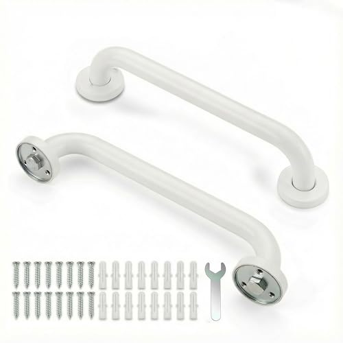 Tarkenstin 2 Stück Haltegriffe für Senioren 304 Edelstahl Haltegriff Dusche mit Tragfähigkeit 200 kg Badezimmergriff für Badewanne, Toilette,Schritte.30CM