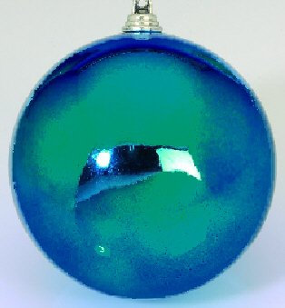 DS Euro 12er Set Christbaumkugeln, Weihnachtskugeln 10cm blau glänzend, Outdoor Kunststoff, schwer entflammbar, Lieferung Frei Haus