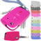Soft Case Schutz Hülle Auto Schlüssel für Golf 7 Polo 6C Seat Ateca Arona Leon Skoda Octavia Superb Kodiaq Klappschlüssel/Farbe: Pink
