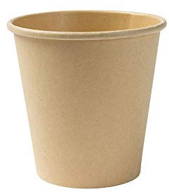 BIOZOYG 50 Stück Kaffeebecher Pappbecher 150ml / 6 oz Ø 80 mm braun - Einwegbecher plastikfrei - Becher aus nachhaltiger Forstwirtschaft - Kaffeebecher Einweg