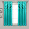 Lush Decor Circle Dream Fenstervorhänge-Set für Wohnzimmer, Esszimmer, Schlafzimmer, 137 cm B x 160 cm L, Türkis