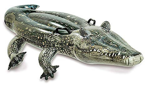 Intex Realistic Gator Ride-On, Mehrfarbig, 67 x 34 Zoll, 57551