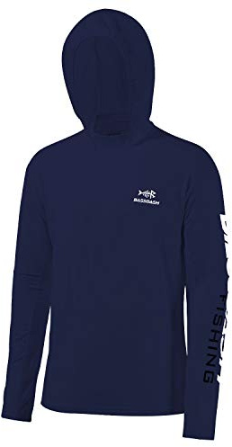 Bassdash UPF 50+ Men’s UV Sun Protection Long Sleeve Performance Fishing Hoodie Hooded Shirts