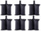 CACTIYE Canopy Weight Bags for Pop up Canopy Tent, Sand Bags Leg Weights for Instant Outdoor Sun Shelter Canopy Legs (6PCSX17X6 INCH, Black)
