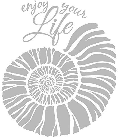 Ideen mit Herz Metallic Bügeltransfer | glänzend | DIN A4 | Textilien wie T-Shirts & Taschen mit Bügelmotiven verzieren | Bilder schnell & einfach aufbügeln | DIY Textildesign (Ammonit | silber)