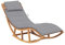 vidaXL Teak Massiv Schaukelliege mit Auflage Sonnenliege Gartenliege Holzliege Relaxliege Liegestuhl Liege Gartenmöbel Strandliege Freizeitliege Saunaliege