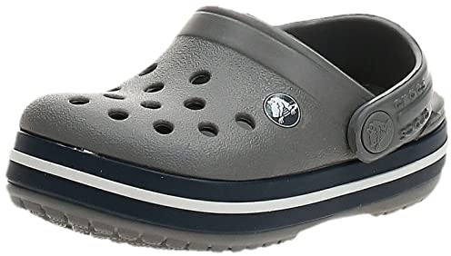 Crocs Unisexe Enfant Crocband Clog T Sabots, Smoke/Navy, 22/23 EU