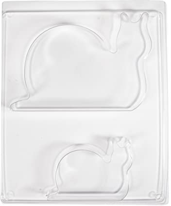 Rayher Gießform Schnecken, 2 Motive, kleine Schnecke 9,5 x 6,6 cm, große Schnecke 15,5 x 11 cm, Tiefe 2 cm, Material PET, zum Ausgießen mit Kreativ-Beton, Raysin-Gießpulver, 5in1 Beton, 36118000
