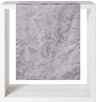 Proflax Kissenhülle Tischläufer Tischdecke Mitteldecke in verschiedenen Größen und 4 Farben (Mitteldecke 110x110 cm, Silber)