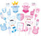 VIEVRE 30 Stücke Babyparty Foto Requisiten, Babyparty Mädchen, Baby Gender Reveal Party, Babyparty Deko, für Jungen und Mädchen Handheld-Selfie-Foto-Requisiten-Set für Veranstaltungen, Spiele