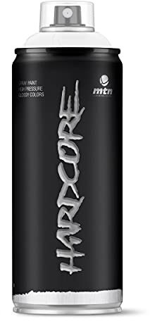 Genérico SPRAY HC2 Bote spray pintura grafitti Hardcore 2 400ML (BLANCO BRILLO)