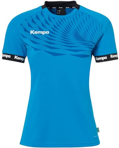 Kempa Women's Wave 26 Women's Shirt Wave 26 Shirt Women Girls Sports Shirt Short Sleeve T-Shirt Functional Shirt Handball Gym Fitness Jersey