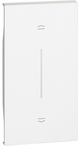 Bticino BTKW05M2 | Living Now Copricerchio 2 moduli a pressione tapparella bianco Living Now Copricerchio 2 moduli a spinta tapparella bianco