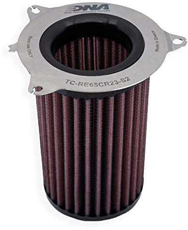DNA High Performance Filters Coperchio airbox e filtro aria Stage 2 compatibili con Royal Enfield Super Meteor 650 (22-24) con flusso d'aria maggiore del 190,78% PN: R-RE65CR23-S2-COMBO