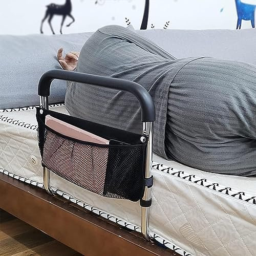 MAXCBD Bettgeländer for Senioren und Operationspatienten. Haltegriff zur Sturzprävention am Krankenbett. Mobilitätshilfe
