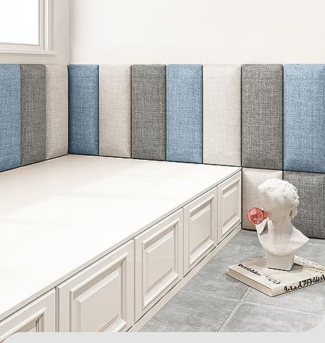 Décoration Murale 3D pour Tête de Lit - Panneau de 120 150 160 180 200 cm, Déco Tapissée pour Chambre à Coucher, pour la Décoration Murale de Salon et de Chambre, Isolation Acoustique ( Couleur : F ,