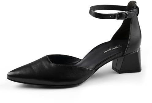 Paul Green Damen Pumps, Frauen Riemchen Pumps,hochhackige Schuhe,stoeckelschuhe,Ausgehschuhe,Court Shoes,stöckelschuhe,Schwarz (Black),37.5 EU / 4.5 UK