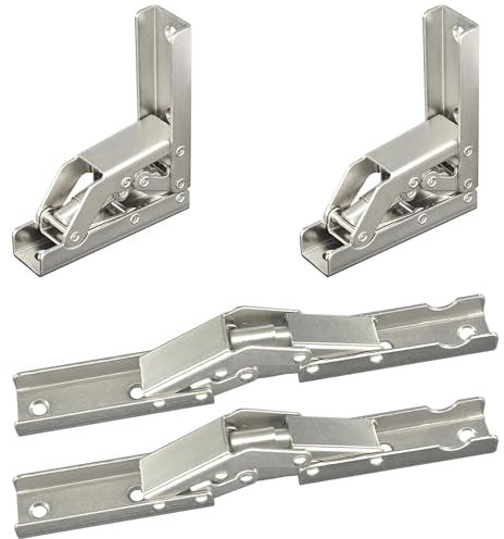 4 PCS 90-Degree Foldable Hinges for Cabinets