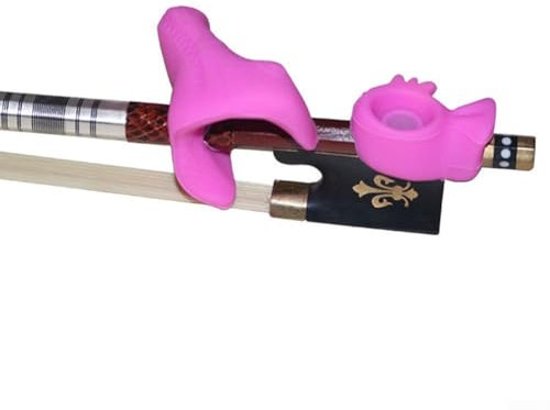 Poignée d'archet de violon en silicone pour toutes les tailles - Appareil de correction de posture pour débutant - Support pour archet de violon - Accessoire de prise en main pour archet d'alto -