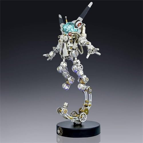 Metalkitor 3D-Metall-Puzzles für Erwachsene, Weltraum-Hasen-Astronaut, mechanisches Modell, DIY-Ornament, Zusammenbau-Puzzle, Handwerk, Gehirn-Teaser, perfekte Schreibtischdekoration und Geschenkwahl