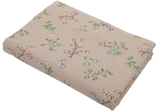 Wambere 200cm x 150cm Stoff aus Baumwolle und Leinen,Sofastoff Meterware Bedruckter Stoff Bastelstoffe Dekostoff Stoffe zum Nähen für DIY Kunsthandwerk Tischdecke Kissen Kleidungsdekoration,B