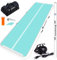 ChampionPlus Aufblasbare Air Matte Track Tumbling Matte Gymnastikmatte Turnmatte mit elektrischer Luftpumpe, Yogamatte, Camping Trainingsmatte, Fitness Yoga Sportmatte（Beidseitig mintgrün）
