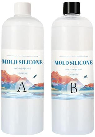 Silikonform Making Kit, 1:1 200g Formenherstellung Silikonkautschuk, flüssiger Silikonkautschuk Formenherstellung, ideal zum Gießen von -Silikonformen