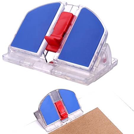 Rollschneider – Kohlenstoffstahl-Foto-Schneidematte, Papierschneider, 10,1 x 6,6 x 6 cm, vertikaler gebogener Cutter, verstellbare Matte