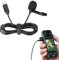 Microfono lavalier da 1,5 m per Insta360 X4, microfono a condensatore omnidirezionale di tipo C per registrazione con clip per fotocamera sportiva Insta360 X4, Plug and Play