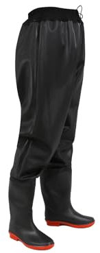 VducK Bottes de Hanche, Cuissardes de pêche en PVC, Pantalons de Pluie épais et résistants à l'usure, Chaussures de plantation imperméables