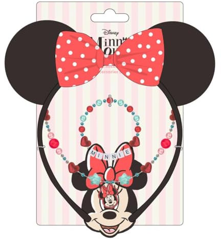 Cerda Modeschmuck, 3-teilig, Minnie, 12,5 x 19,0 x 0,1 cm, Bunt