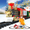 TUSEASY Elektrischer Zug Spielzeug Set für Kinder, Eisenbahn mit Dampf, Licht und Klang (Ein/Aus), Weihnachtszug um den Baum, Geschenk für Kinder ab 3-8 Jahren