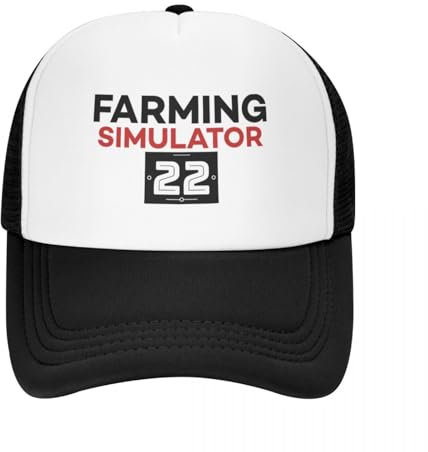 Atmungsaktiv Mesh Baseballmütze Sporthut Farming Simulator Baseball Cap Hip Hop Trucker Cap Bommelmütze Schaumstoff Partymütze Damen Herren