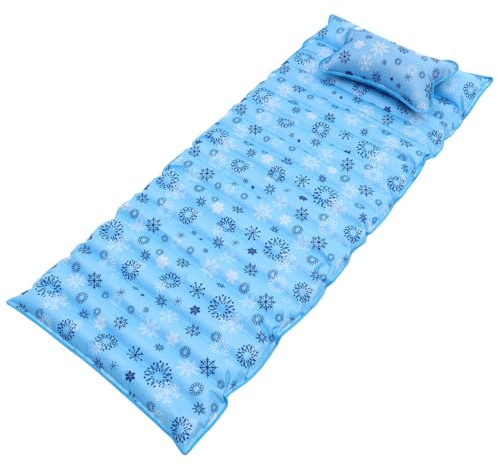 Amosfun Sommer Eismatratze und Wasserinjektionsbett mit Geruchlosem PVC Material Gleichmäßiger Kühlung für Erwachsene und Schlafmatratze Gäste