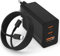 Chargeur USB C 100W, Adaptateur Secteur de Charge Rapide USB Compatible avec iPhone 16/15/iPhone 15 Plus/iPhone 15 Pro/iPhone 15 Pro Max/iPad et Plus (avec câble USB-C de 20 cm)