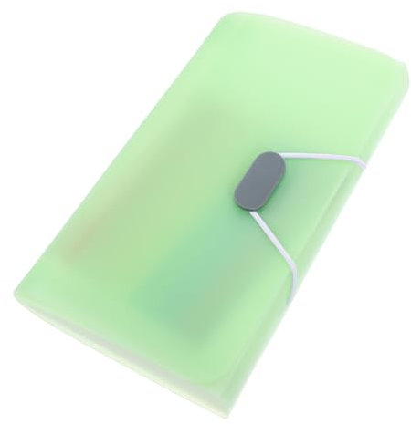 DOITOOL Mappe Ordner Organisatoren Schreibtisch Organizer Tasche stationärer Organizer coupon gutscheinheft folders Briefe Akkordeondateiorganisator Quittungshalter-Organisator Light Green