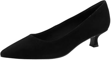 MARCO TOZZI Damen Pumps weiches Feel Me Fußbett Leder Leder Decksohle weiches Innenfutter Modern