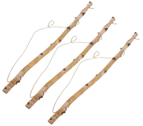 Cabilock 3stücke Dekorative Bauernhaus-wanddekor Zum Aufhängen Rustikale Holzscheite Für Wohnzimmer Schlafzimmer Esszimmer Baumzweig-dekor Für Zuhause