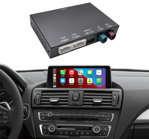 Linux Nachrüstsatz Decoder Wireless CarPlay Android Auto für BMW CIC System | 1s 3s 5s 6s X1 X3 X5 X6 Z4,E60/E61/E81/E90/F07/F10/F11 2008-2012,E84/E71/F25/E70 2009-2013