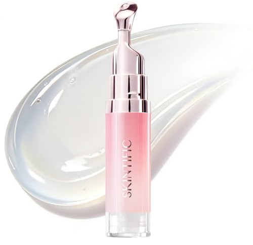 SKINTIFIC Brightening Lip Serum, Hydrating & Plumping (00 Clear) | Tinted Lip Gloss with Peptide, Squalane Lip Balm for Glossy, Smooth Healthy-Looking Lips