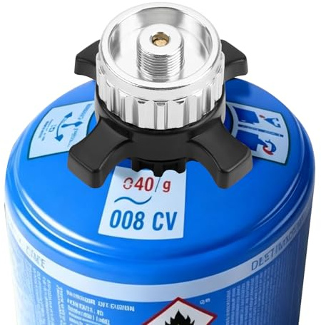 BZURTER Gaskartuschen Adapter – Campingaz CV Easy Clic auf EN417 | Kompatibel mit Campingaz CV Easy Clic, für EN417 Kocher, sichere Verbindung & einfache Montage ohne Werkzeug