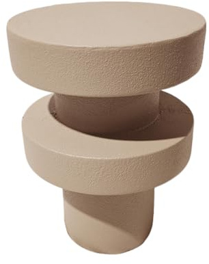 Rebecca Mobili Beistelltisch, Couchtisch, Mokkabraun, MGO, Moderner - Maße HxBxT: 45 x 33 x 33 cm - Art. RE7285