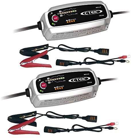 2x CTEK MXS 5.0 12V 0,8A/5A BATTERIELADEGERÄT LADEGERÄT LADEERAHLTUNGSGERÄT ERHALTUNGSGERÄT KFZ LADEGERÄT BATTERIE LADEKABEL