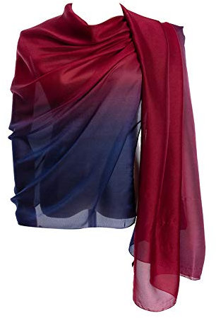 CYZLANN Damen-Schals, 100 % Seide, lange, leichte Schals für Damen, Einheitsgröße