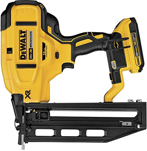 DEWALT 20V MAX XR Finish Nailer, Cordless, Straight, 16GA (DCN662D1)