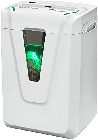 KOBRA Hybrid-S Distruggidocumenti Professionale a Frammento per Uso Personale o Piccoli Uffici con Hybrid Power Management System, 37x26x50 cm, Bianco