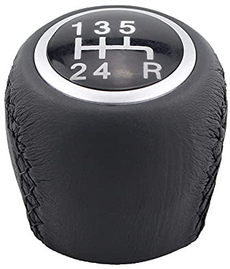 Für Fiat Grande Punto 5 Gang Leder Schaltknauf Auto Schaltknauf Sporthebel Handball