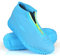 JUDA Cubierta del Zapato Impermeable, Funda de Silicona para Zapatos con Suela Antideslizante, Lavable Cubierta del Zapato Reutilizable Para Días de Lluvia y Nieve (L (39-42), Azul)