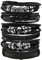 Manfnee 6Pcs Bracelet à Cordon Gothique Punk Rock Noir Manchette Vintage Tressé Homme Femme Réglable