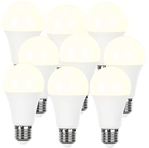 Luminea E27 LED Glühbirnen: 9er-Set dimmbare LED-Lampen warmweiß, 11 W, E27, 2700 K, 1.050 lm (LED-Leuchtmittel dimmbar, E 27 LED, Wohnzimmerleuchten)